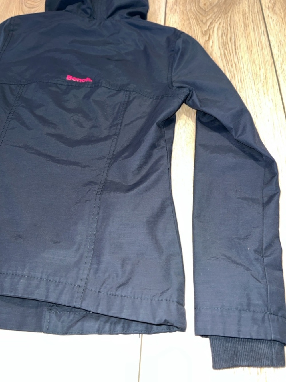 Bench Black Double Zip Hooded Rain Jacket - Picture 12 of 16
